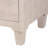 Itza Baxton Studio Nira Modern Beige Faux Shagreen 3-Drawer Storage Cabinet