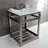 Kingston Brass Quadras 25-Inch Ceramic Console Sink with Stainless Steel Base and Shelf-49617815-49610620