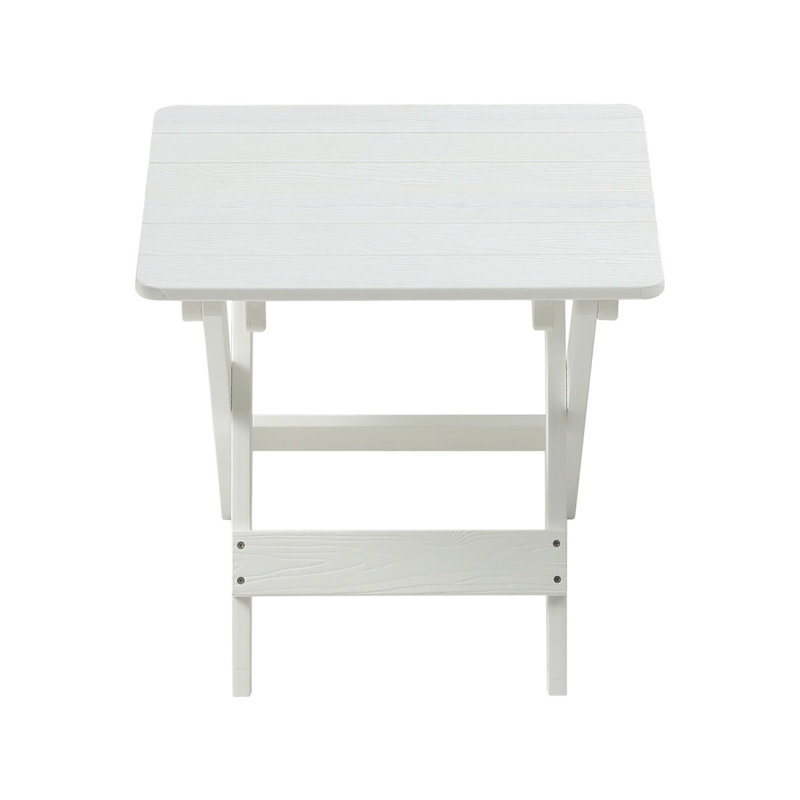 Ensemble de petites tables et chaises pliantes avec 2 chaises et table rectangulaire blanc, Blanc