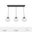 Luminaire suspendu grappe linéaire 3 lumières Saddle Creek-73725926-73725928