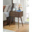 Table de bout Mid-Century moderne en bois avec tiroirs-758698090