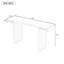 American Design 60 - Inch Console Table With Smooth Finish, Ample Room, And Multiple Use In Entryways Geometric Form, Clean Lines, Stable Adjustable Feet For Living Room