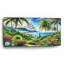 «Hawaii Lush Peinture» par Rey Klimt, art mural en verre acrylique-1321890859