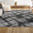 Blackmun Modern Abstract Black/Gray Rug-353531032