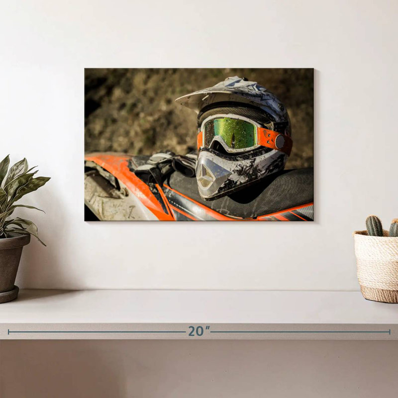 Sireci Dirt Bike Helmet, 8" H x 12" W