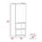 Medicine Single Door Cabinet 32" H, Two Interior Shelves, Two External Shelves, Light Gray-1519903668