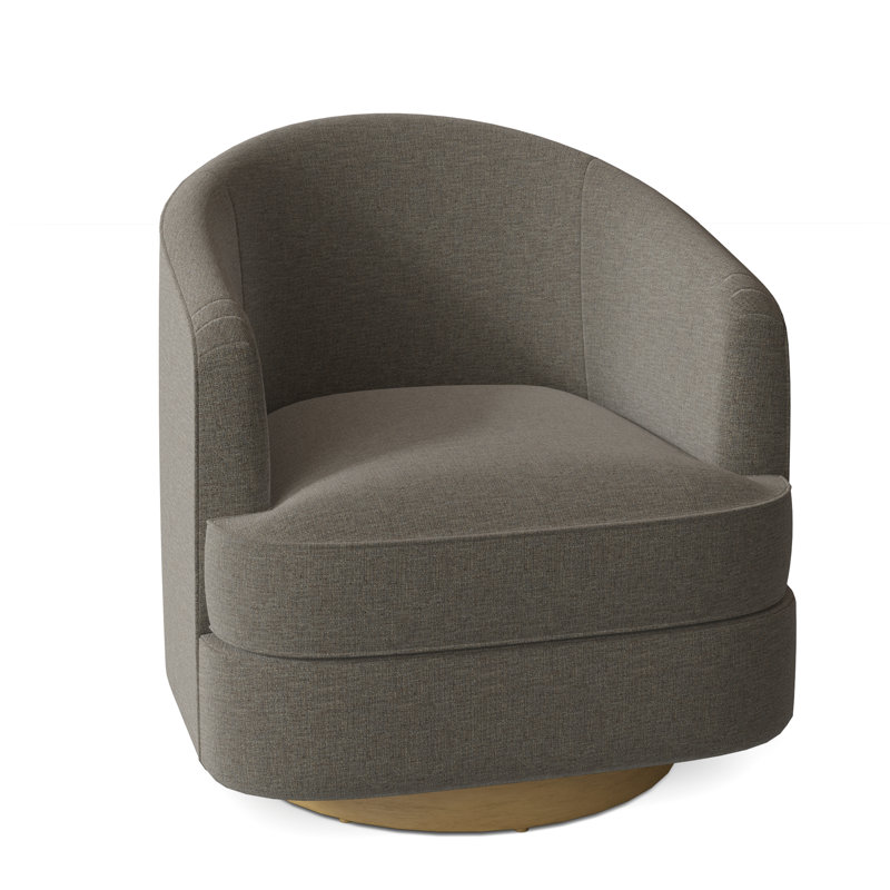Fauteuil demi-tonneau 28,75 po Conseils, Noisette, 100 % polyester mastic 3152