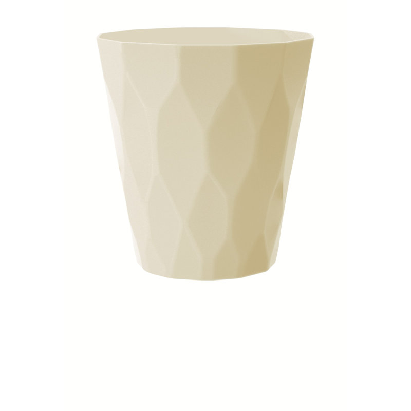 Shery Pot Planter, Cream, 18 cm H x 17 cm W x 17 cm D