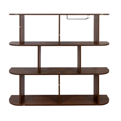 Large Wall Mounted 3 Tier  Rustic Bottle Wine Rack