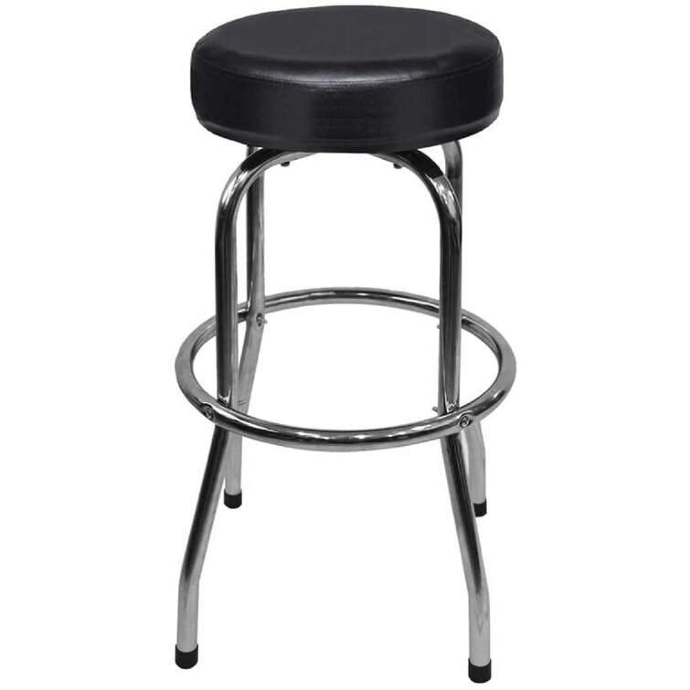  WORKPRO Heavy Duty Adjustable Hydraulic Shop Stool,Garage Bar  Stool, 29in to 33.86in, 330-Pound Capacity, Black : Home & Kitchen