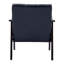 Fauteuil à dossier haut noir antique, une pièce de style moderne et médiéval idéale pour se détendre, lire et se divertir dans la chambre.