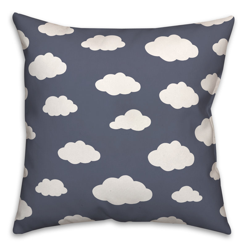 Housse de coussin d'extérieur carrée Cloud Insert 17, 16 po x 16 po, Bleu