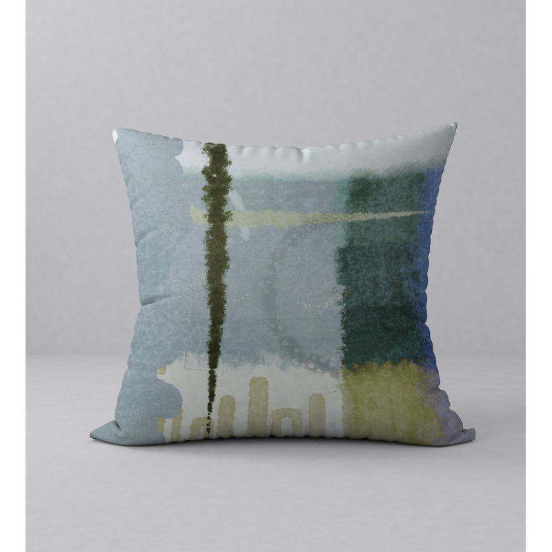 Abstract Throw Pillow, 24" H x 24" W