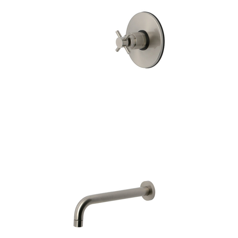 Kingston Brass Concord Single-Handle Pressure Balanced Tub Faucet, Brushed Nickel