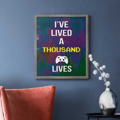 Toile encadrée de qualité supérieure Gamer at Play I - prête à être accrochée