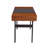 Techni Mobili  Writing Desk - Dual Side & Pull-Out Front Drawer  - Coated Grey Steel Frame