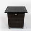27.17'' Square Stainless Steel+PE Wicker Fire Pit Accessory