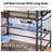 Full Size Loft Bed With Desk And Led Light, Metal Full Size Loft Bed With Power Outlet, Full Size Bed Frame With Upper Bunk, Safety Guard And Ladder, Space Saver,-507437378
