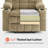 Small Dual Motor Power Recliner Lift Chair Infinite Position, Heat and Vibration Massage, Fabric-637386522