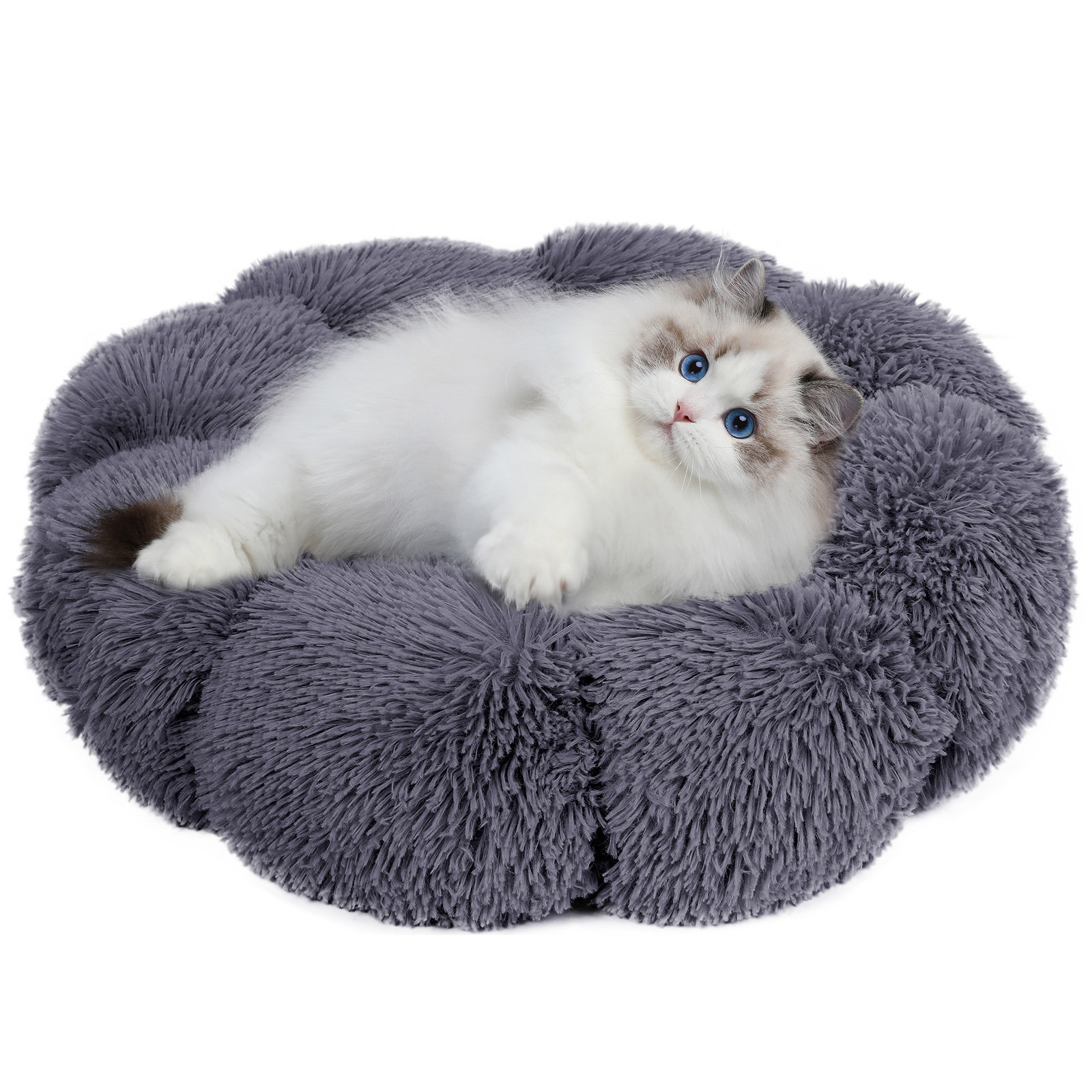 Tucker Murphy Pet™ Pet Bed Fluffy Plush Faux Fur Cat Dog Bed