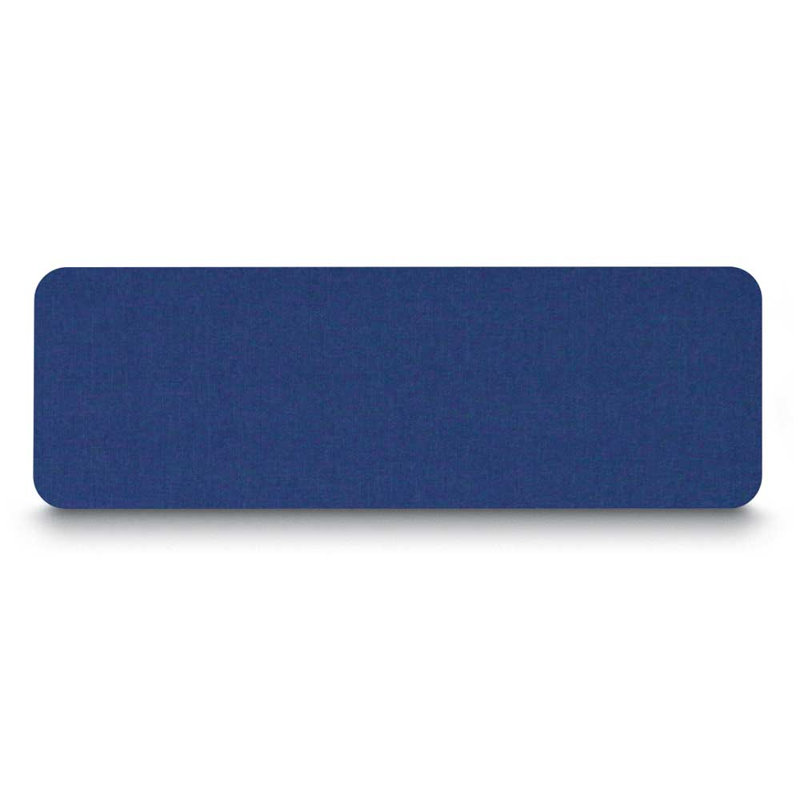 Babillard mural sans cadre, Bleu marine, 12 po x 36 po