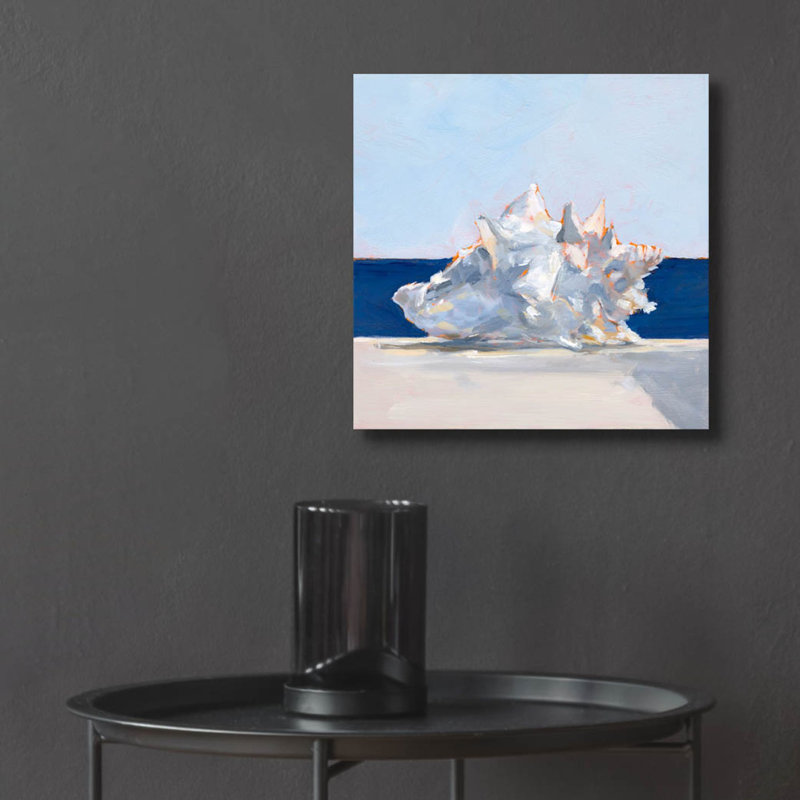 «Shell By The Shore 1» par Ethan Harper, art mural en verre acrylique