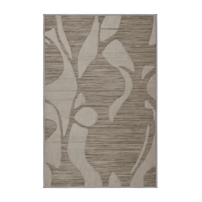 Machine Washable Abstract Gray Area Rug