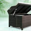 Boîte de rangement, banc de rangement extérieur en osier