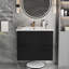 Armoire de meuble-lavabo en MDF peu encombrante, conception flottante moderne