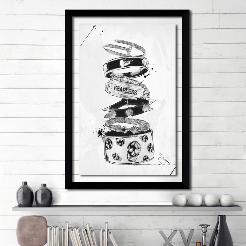 « audacieuse », reproduction d’impression sur toile tendue encadrée, H 27,5 po x l 21,5 po x P 0,75 po, Cadre noir