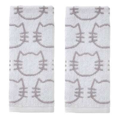 CAT JACQUARD HAND-WHITE/GRAY