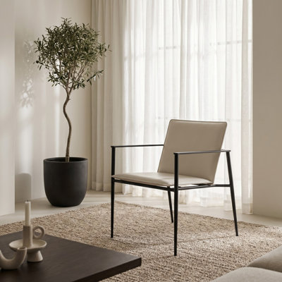 Fauteuil large en velours 24 po Billington