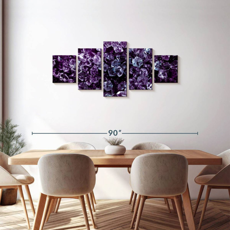 Plastique mauve, H 30 po x l 68 po