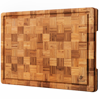 XXX Large Bamboo Wooden Cutting Board  Wood Cutting Boards for Kitchen Best