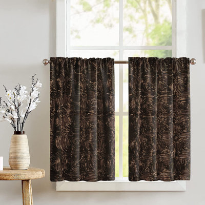Floral Tailored Cafe Curtain