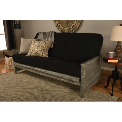Futon de lit double avec matelas Anders