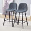 Ensemble de tabourets de bar rembourrés en tissu-304715252
