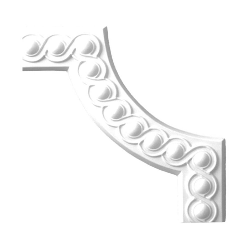 Moulure à panneau de polyuréthane à billes 1 po x 10 1/4 po x 10 1/4 po