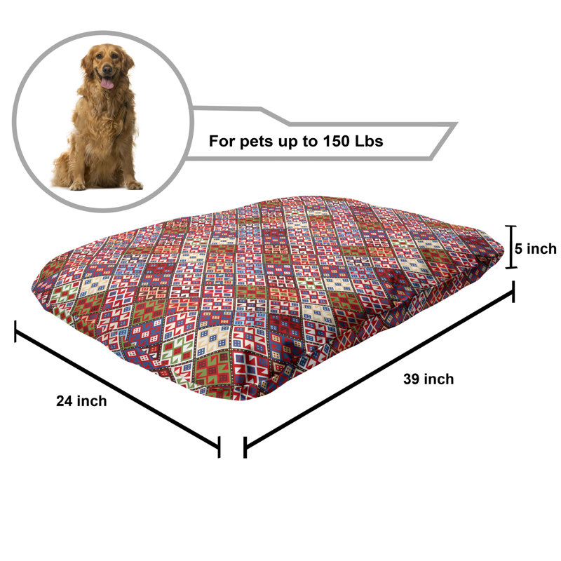 Multicolore, lit pour animal de compagnie Ambesonne