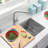 Core 18-inch Kitchen Sink Bamboo Cutting Board with Colander and Bowl Set