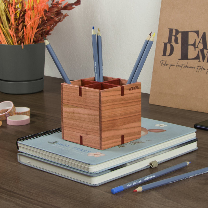 Wood Pen Holder