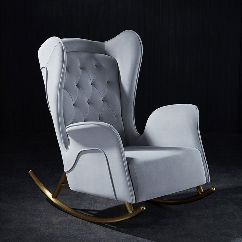 Mula Home Rocking Chair HarmonyFurns Fashion creative simple leisure home rocking chair | Wayfair
