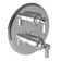Astor 1/2" Round Thermostatic Trim Plate With Handle