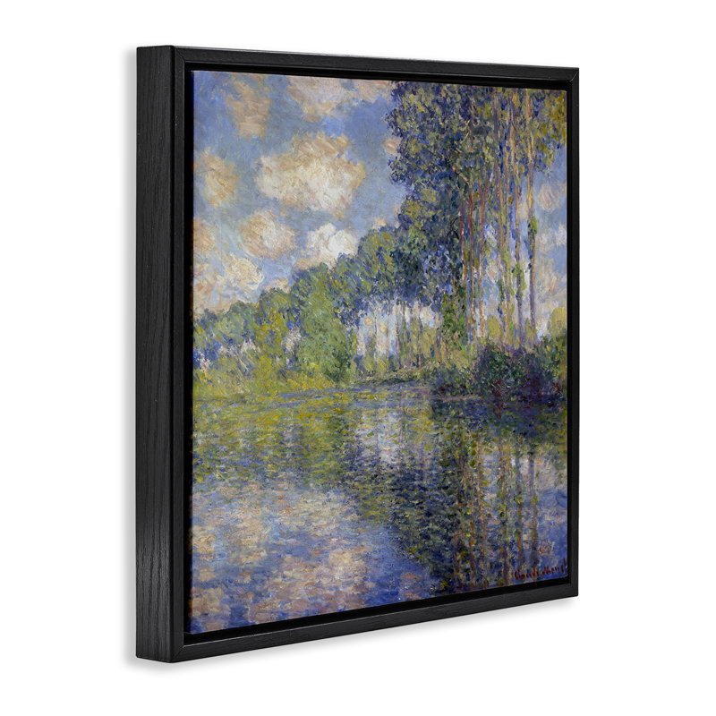 Cadre flottant noir de jais, H 25 po x l 25 po