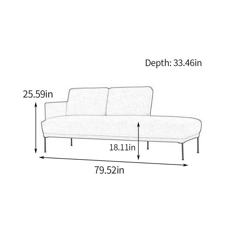 Chaise longue avec cadre en bois massif, coussin de siège confortable, Accoudoir à gauche (vu de face), Kaki