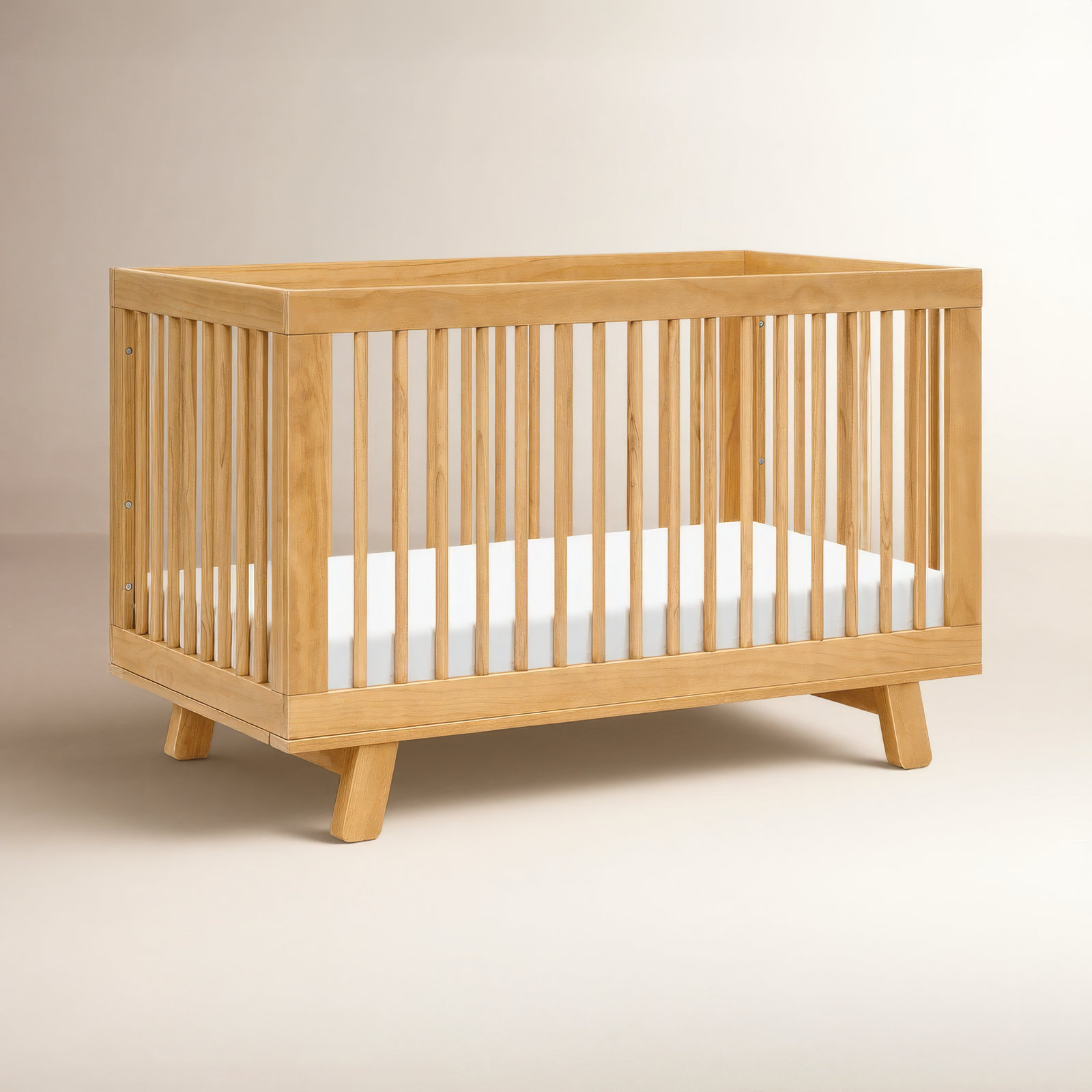 Hudson Pine 3-in-1 Convertible Crib, Honey