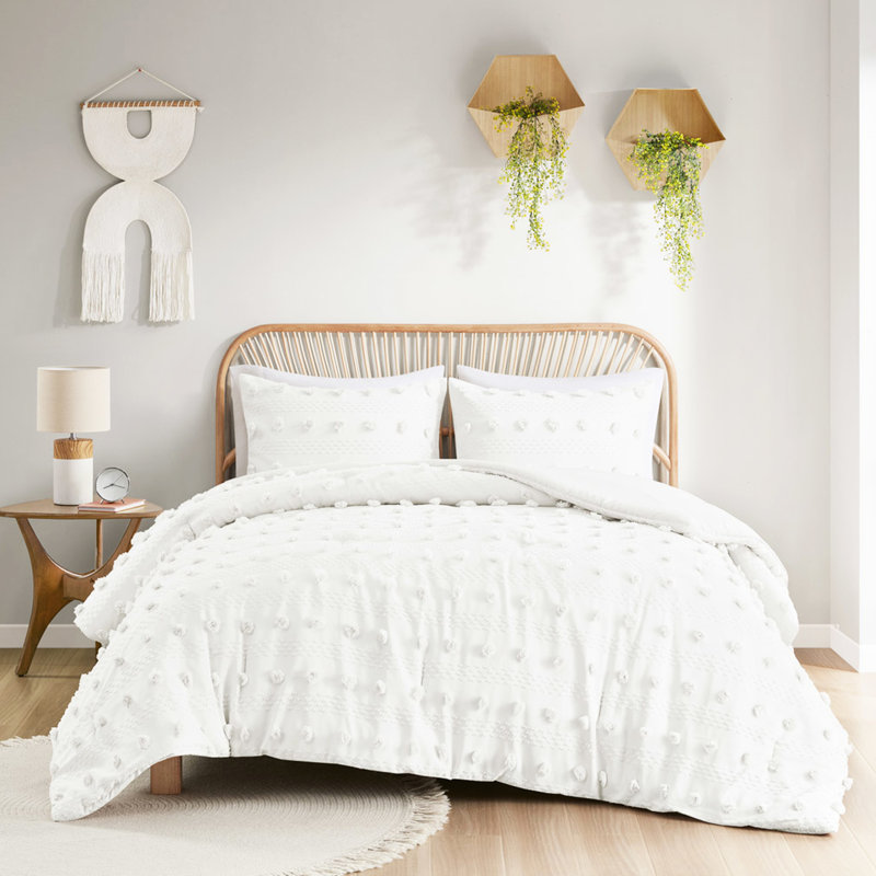 Literie simple / simple TG - envers en microfibre, rembourré, sans motif d'édredon, durable, Ivoire ivoire