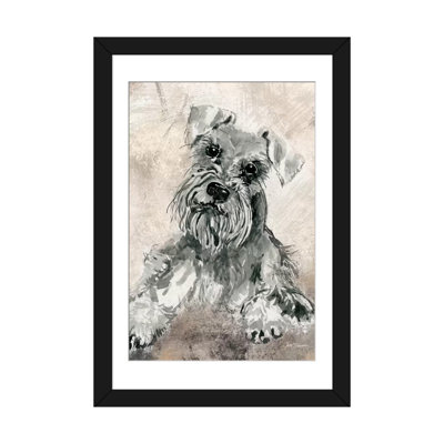 « sketchy study : schnauzer », impression sur toile