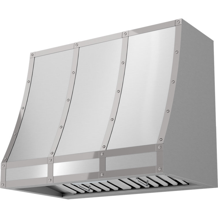 Zephyr Forte 36 In. Wall Mount Custom Range Hood In Stainless Steel BODY ONLY