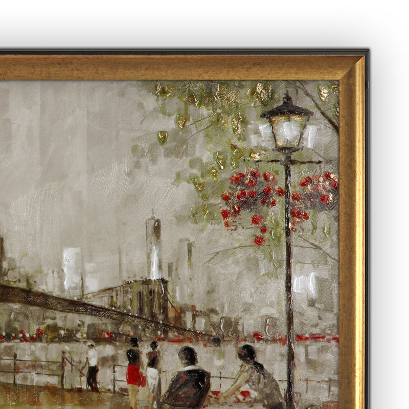 « new york amour » par ruanes, peinture sur toile encadrée